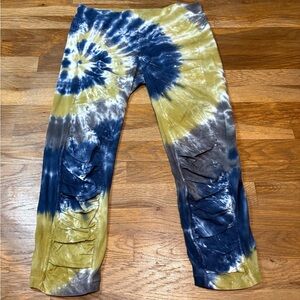 PITT panthers tie dye pull on joggers